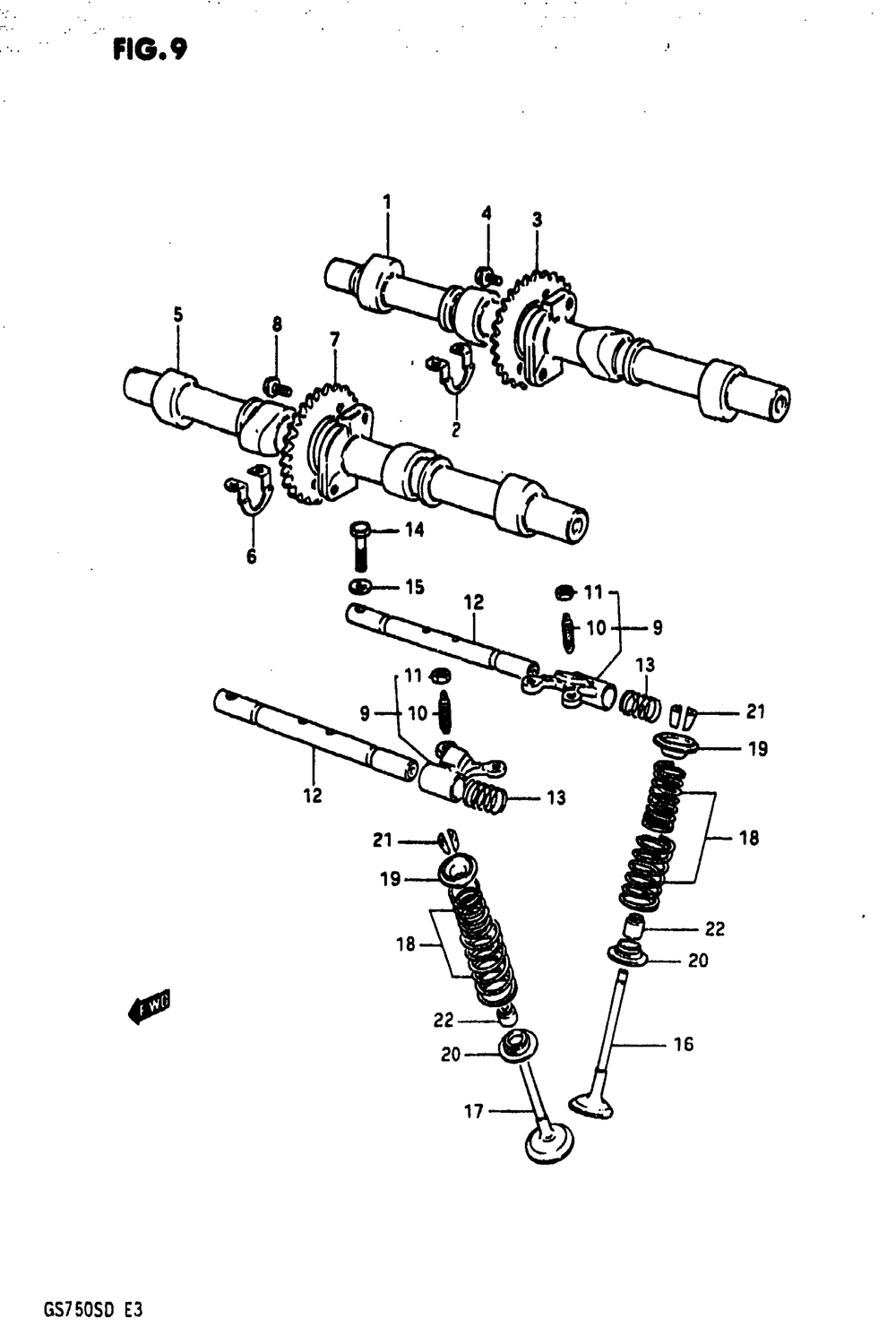 Cam shaft - valve