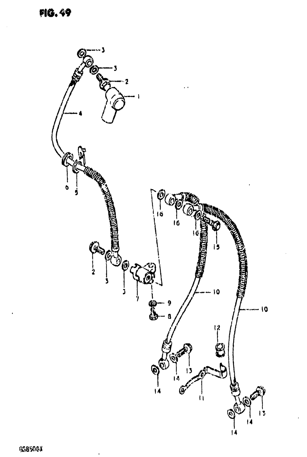 Front brake hose