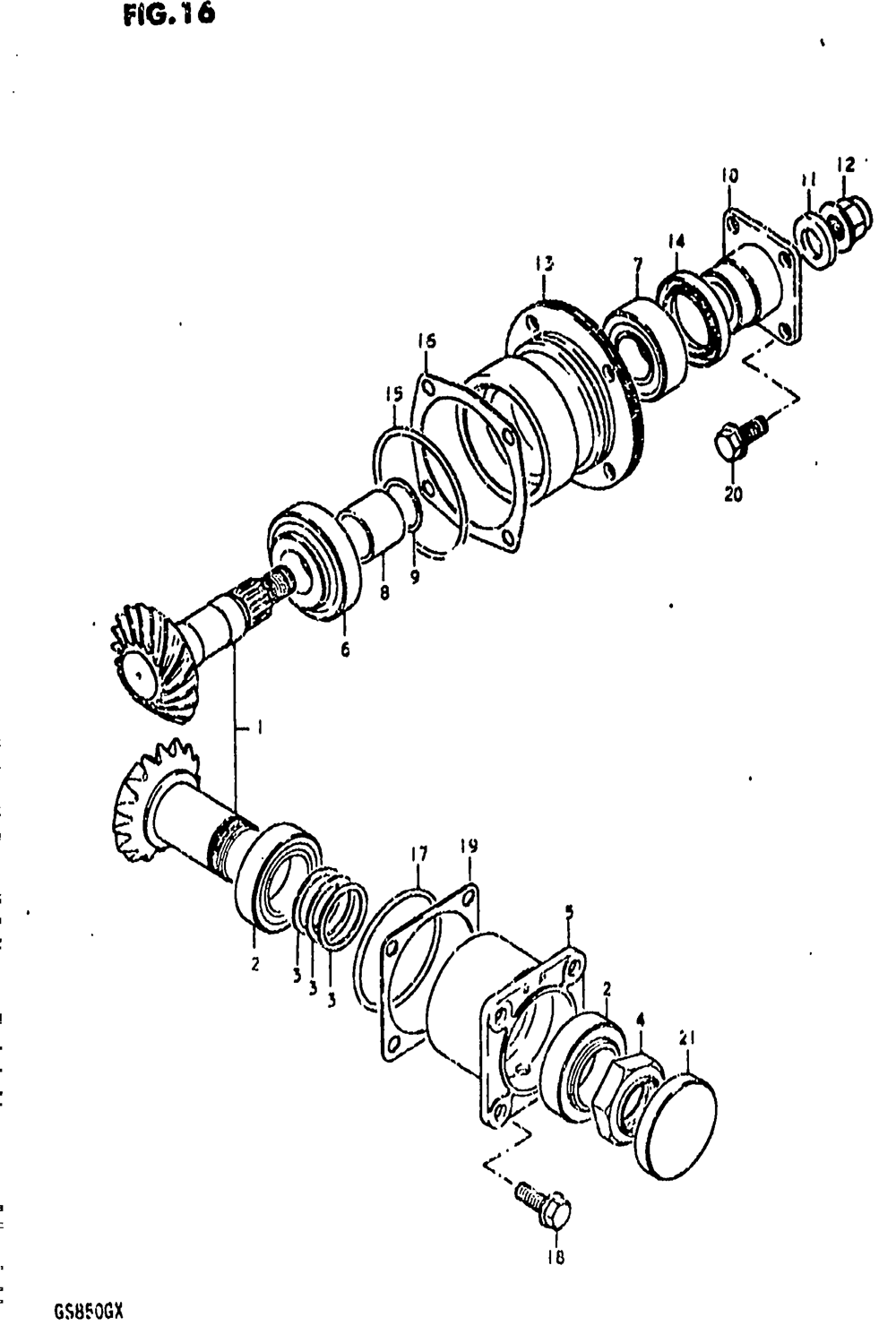 Secondary drive gear