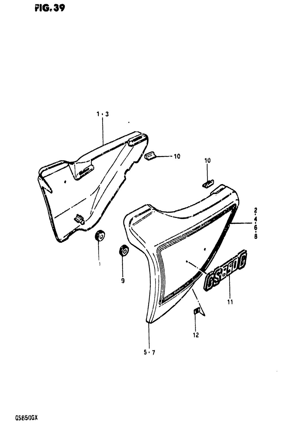 Frame cover (gs850gx)