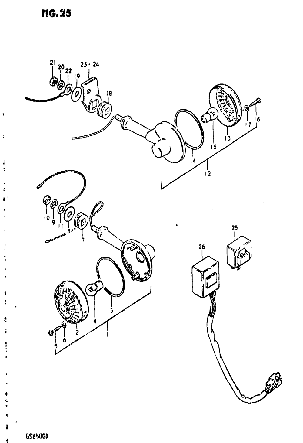 Turn signal lamp (gs850gt)