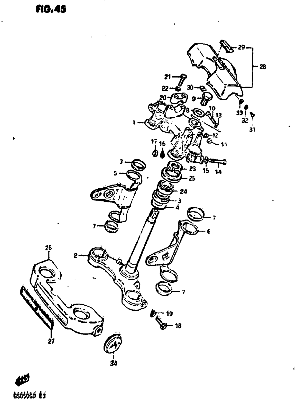 Steering stem (model z)