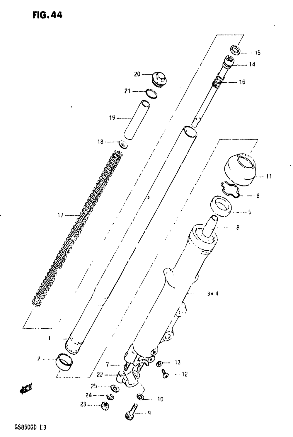 Front fork (model d)