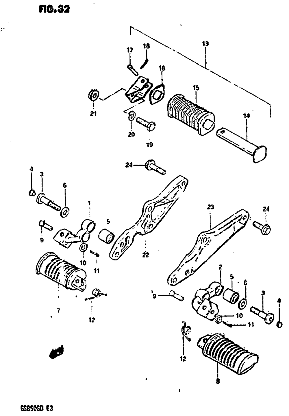 Footrest (model z)