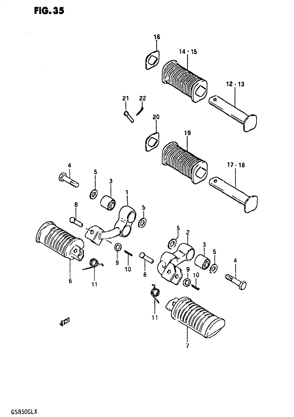 Footrest (model t)