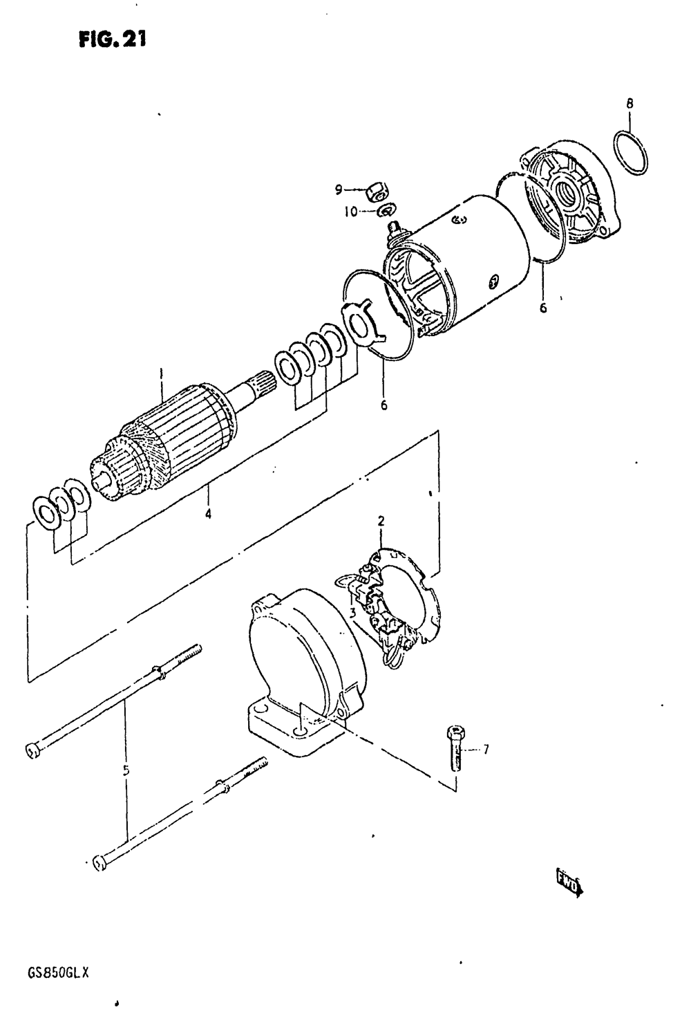 Starting motor