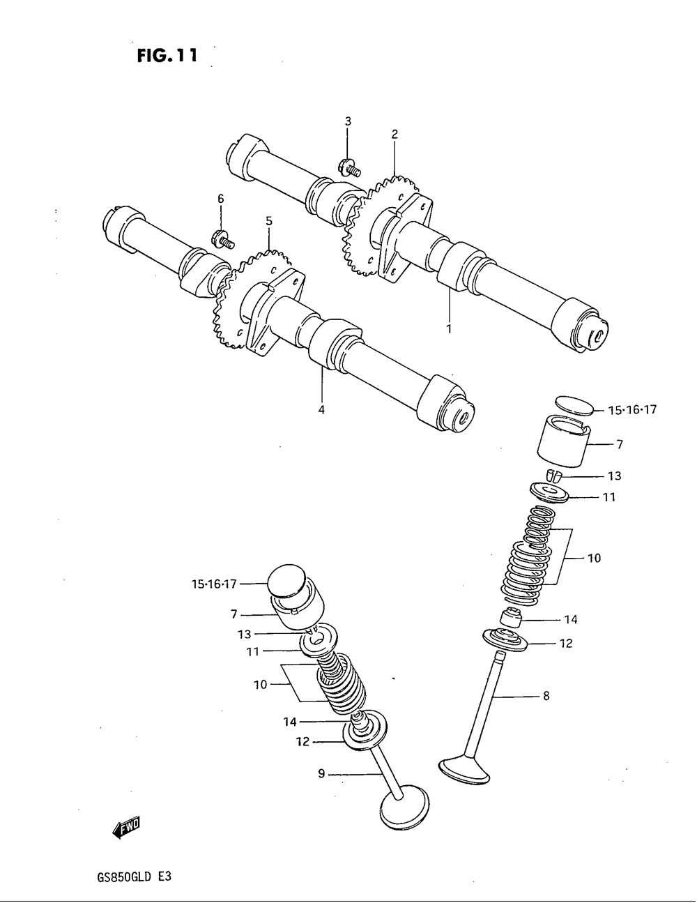 Cam shaft - valve