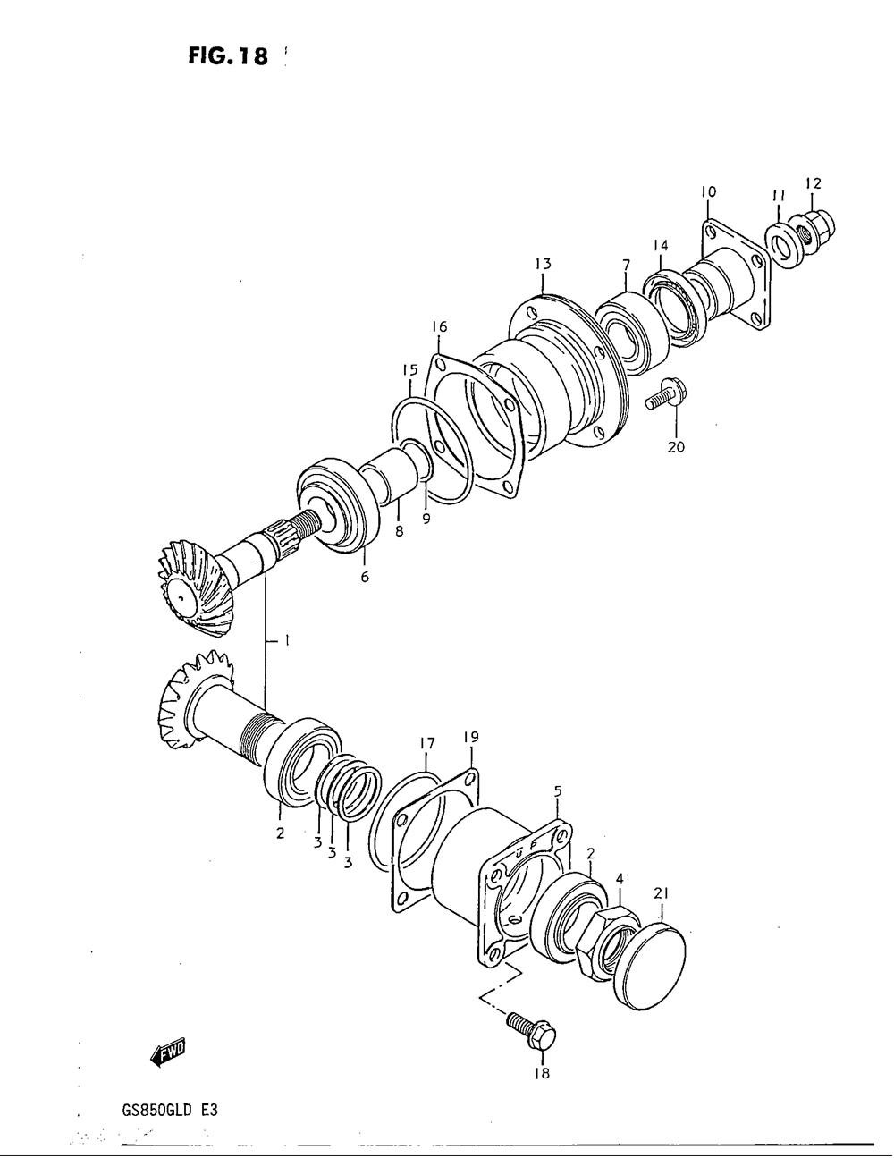 Secondary drive gear