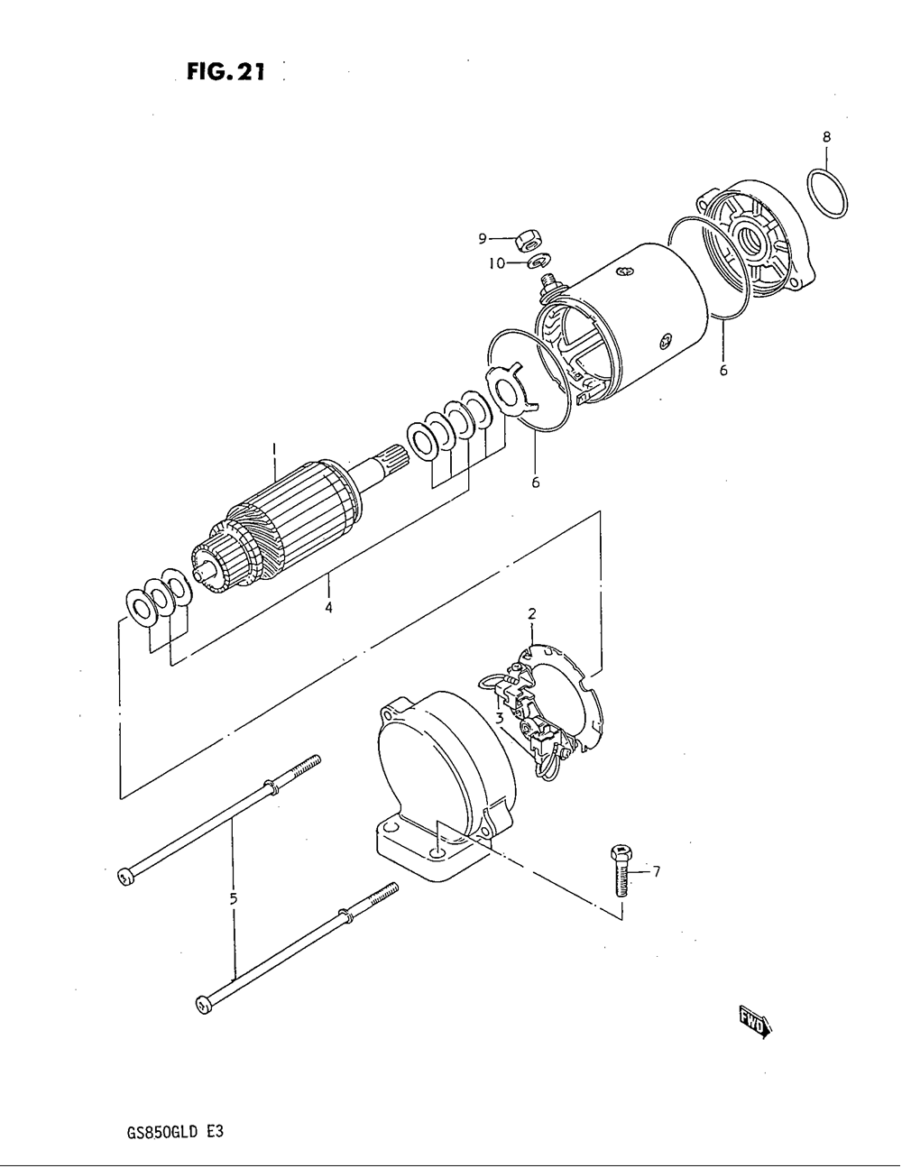 Starting motor (model z)