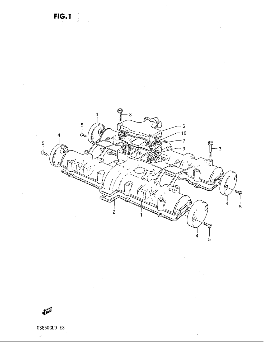 Cylinder head cover (model z ~e.no.155014)