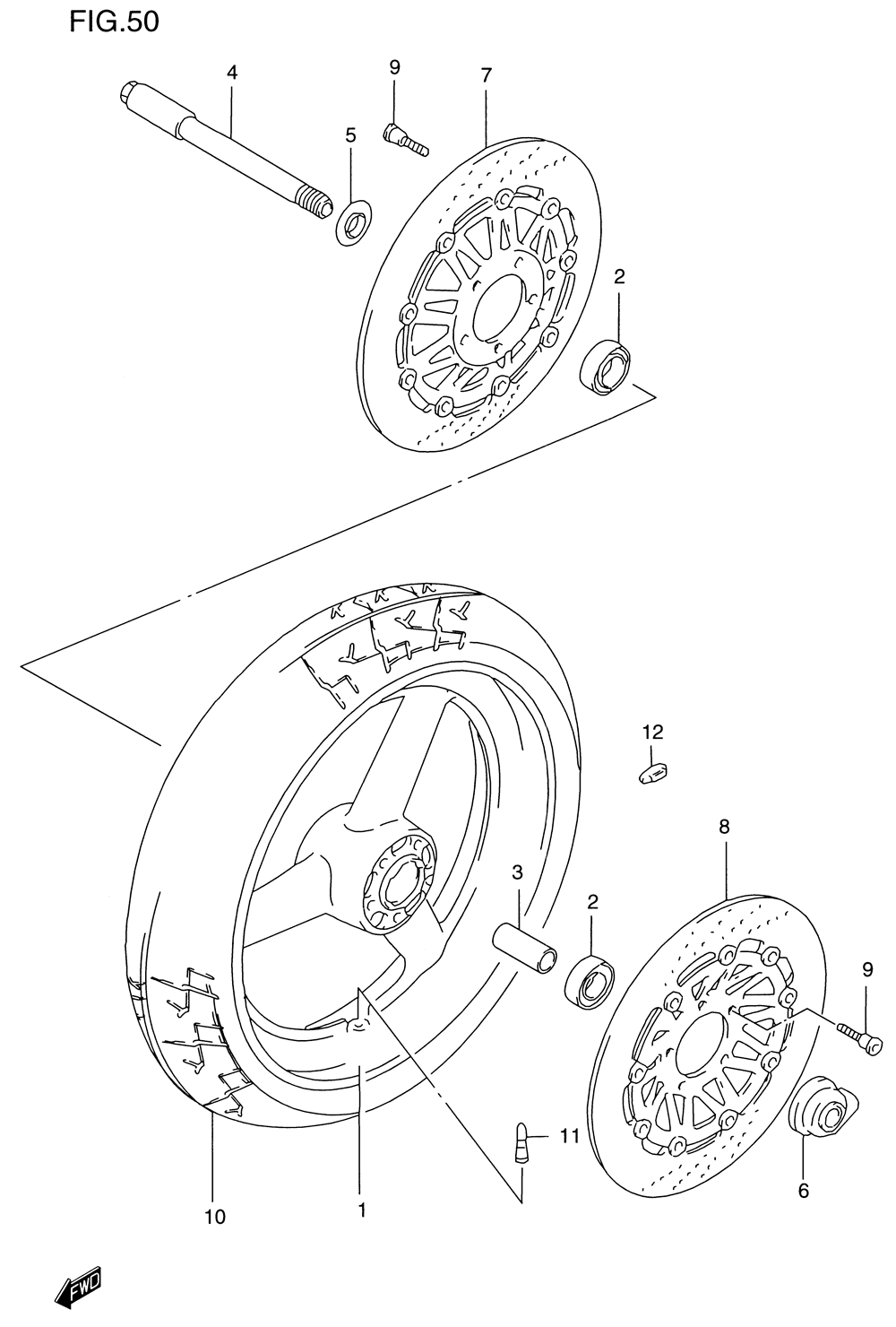 Front wheel (gsf1200sv_sw_sx_sy)