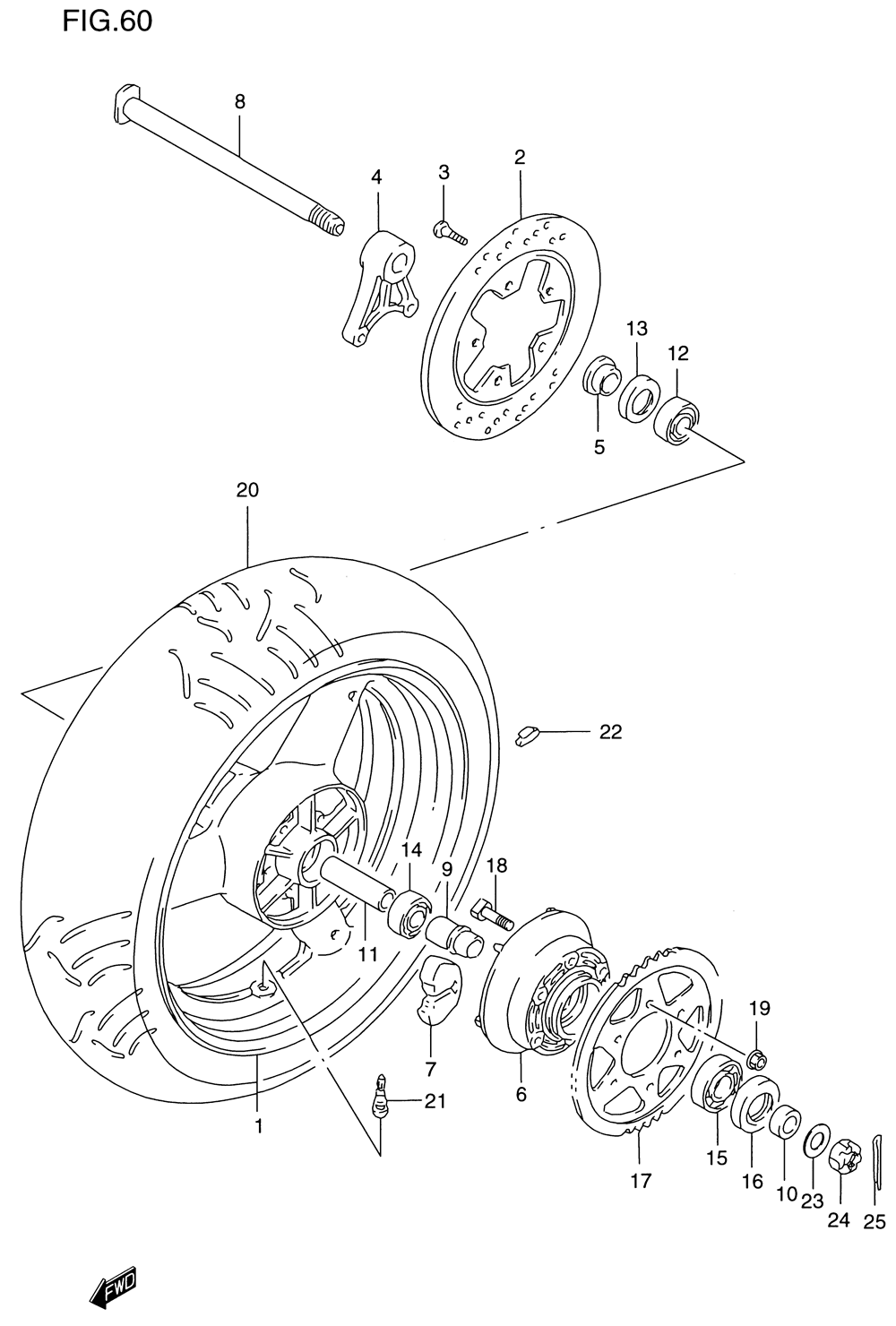 Rear wheel (gsf1200sv_sw_sx_sy)