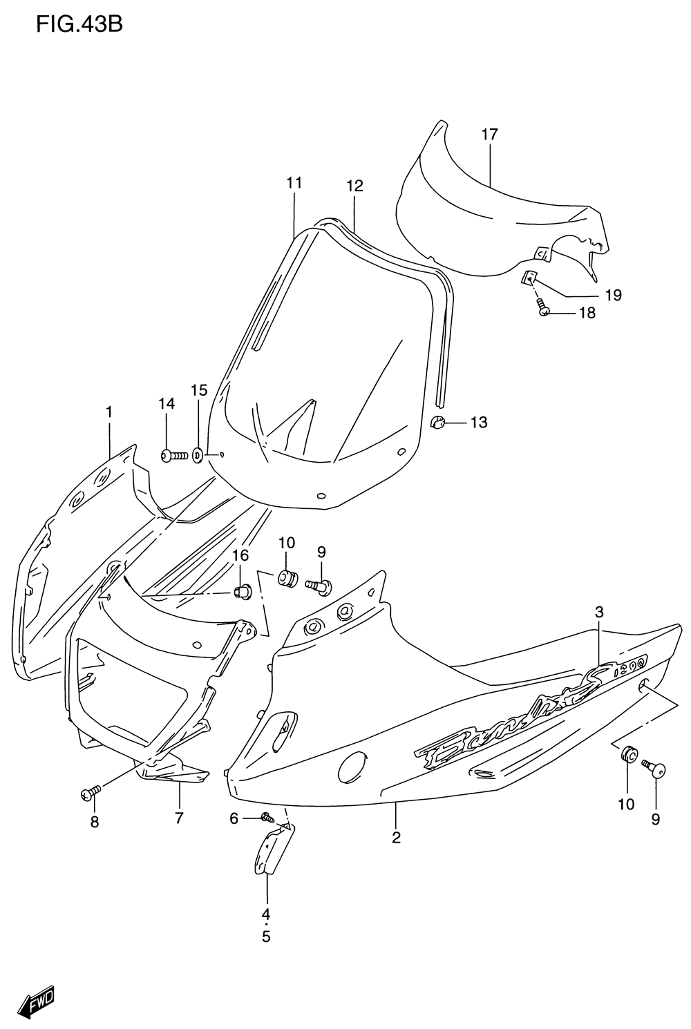 Cowling body (model x)