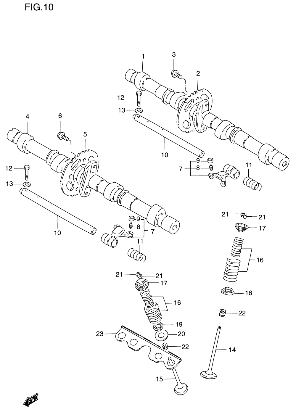 Cam shaft _ valve