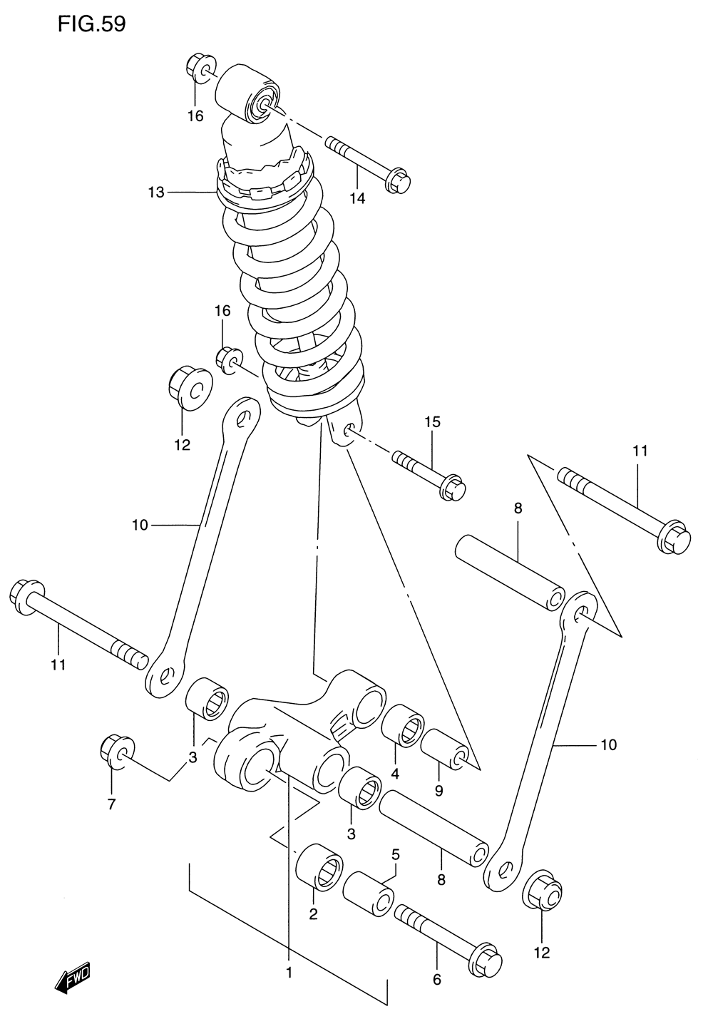 Rear cushion lever (gsf1200sv_sw_sx_sy)