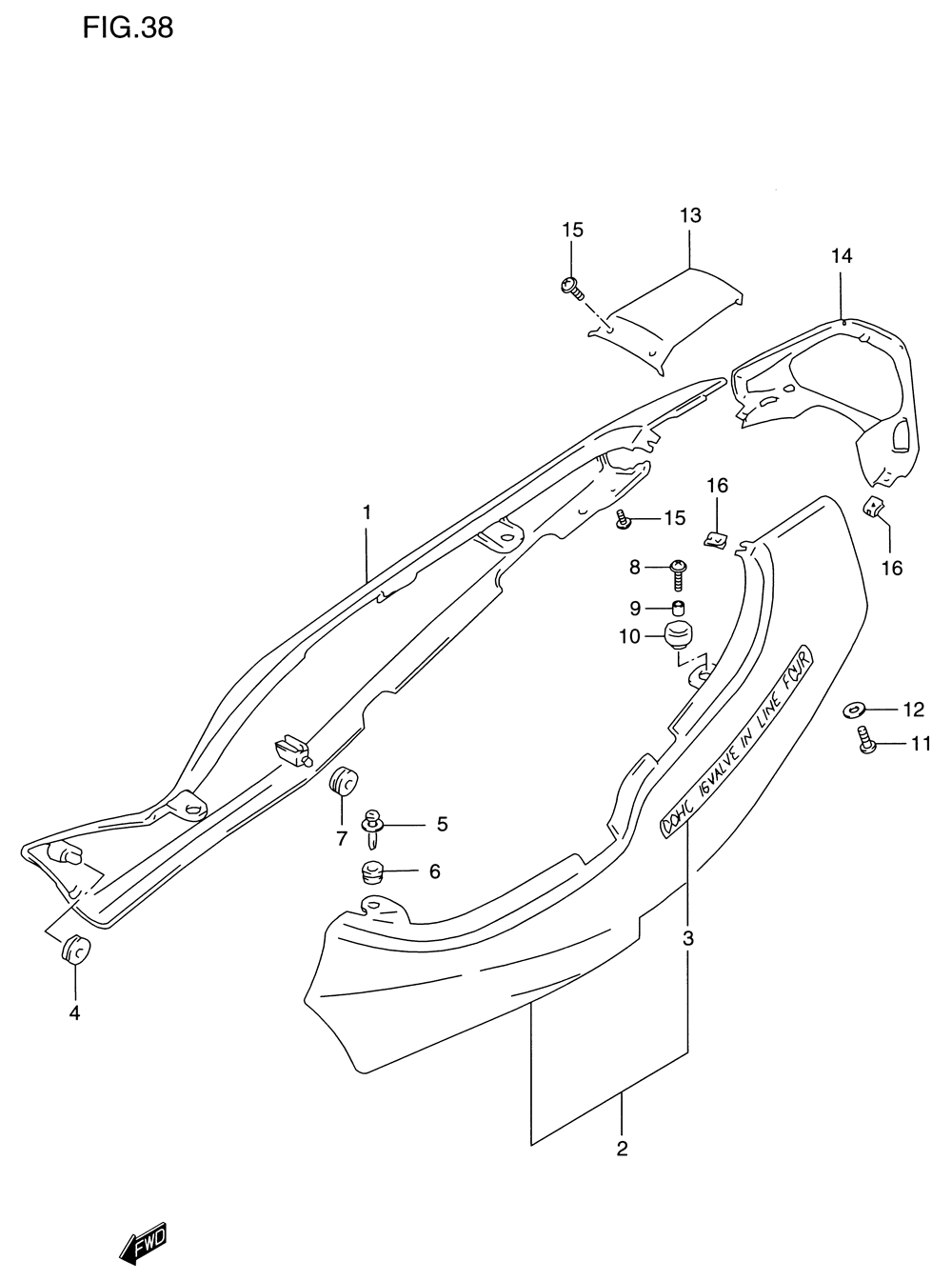 Frame cover (gsf1200sv)