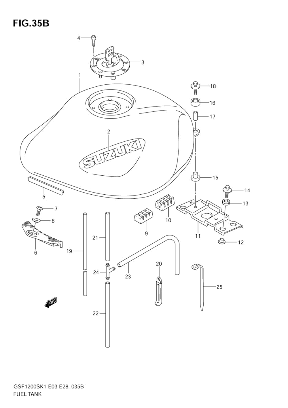 Fuel tank (model k4)