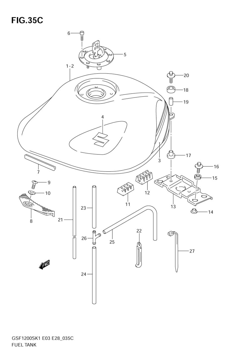 Fuel tank (model k5)