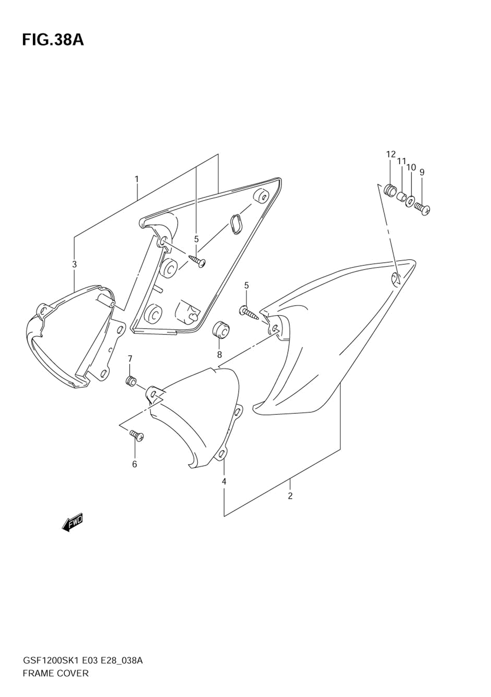 Frame cover (model k2_k3_k4_k5)