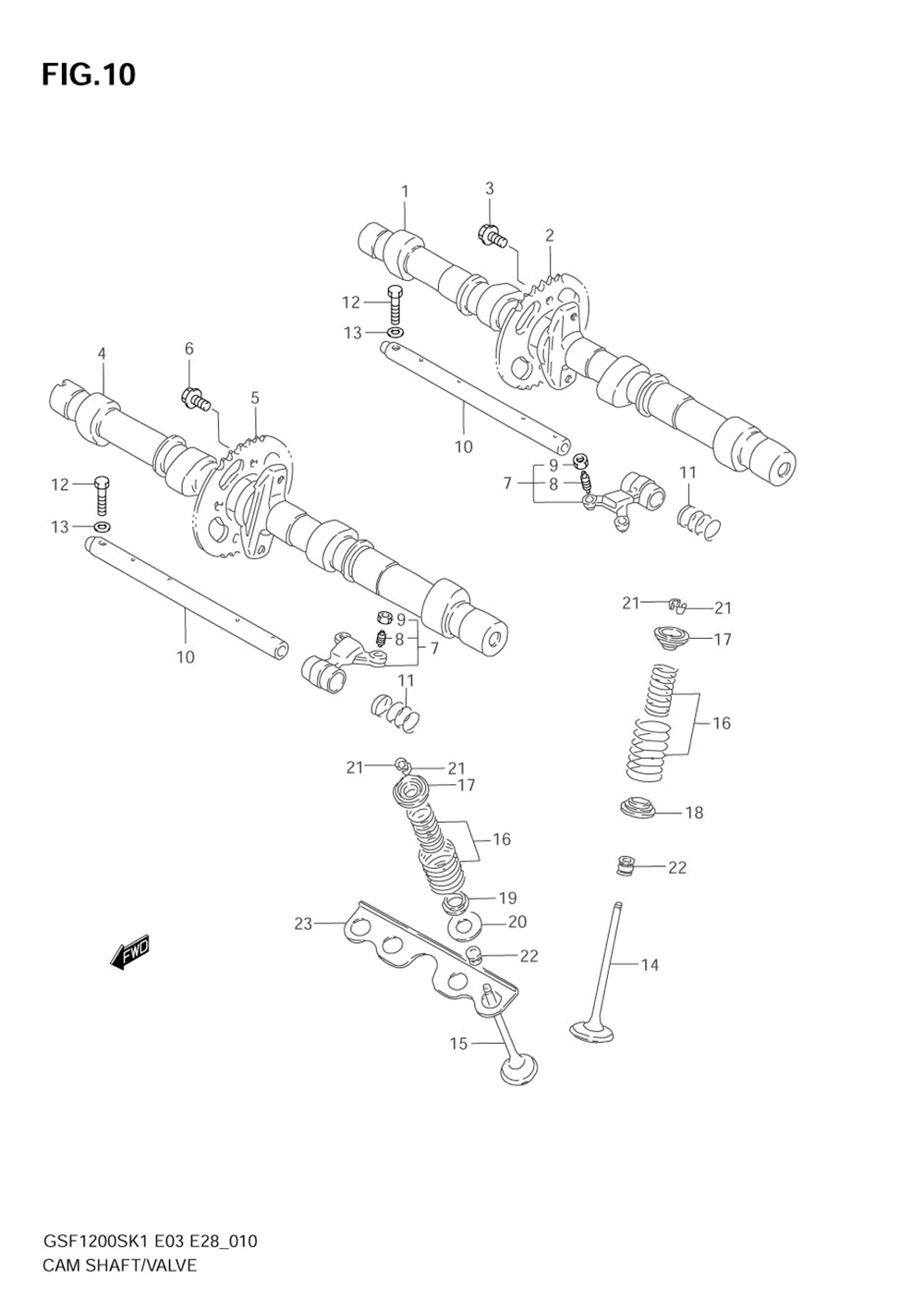 Cam shaft _ valve