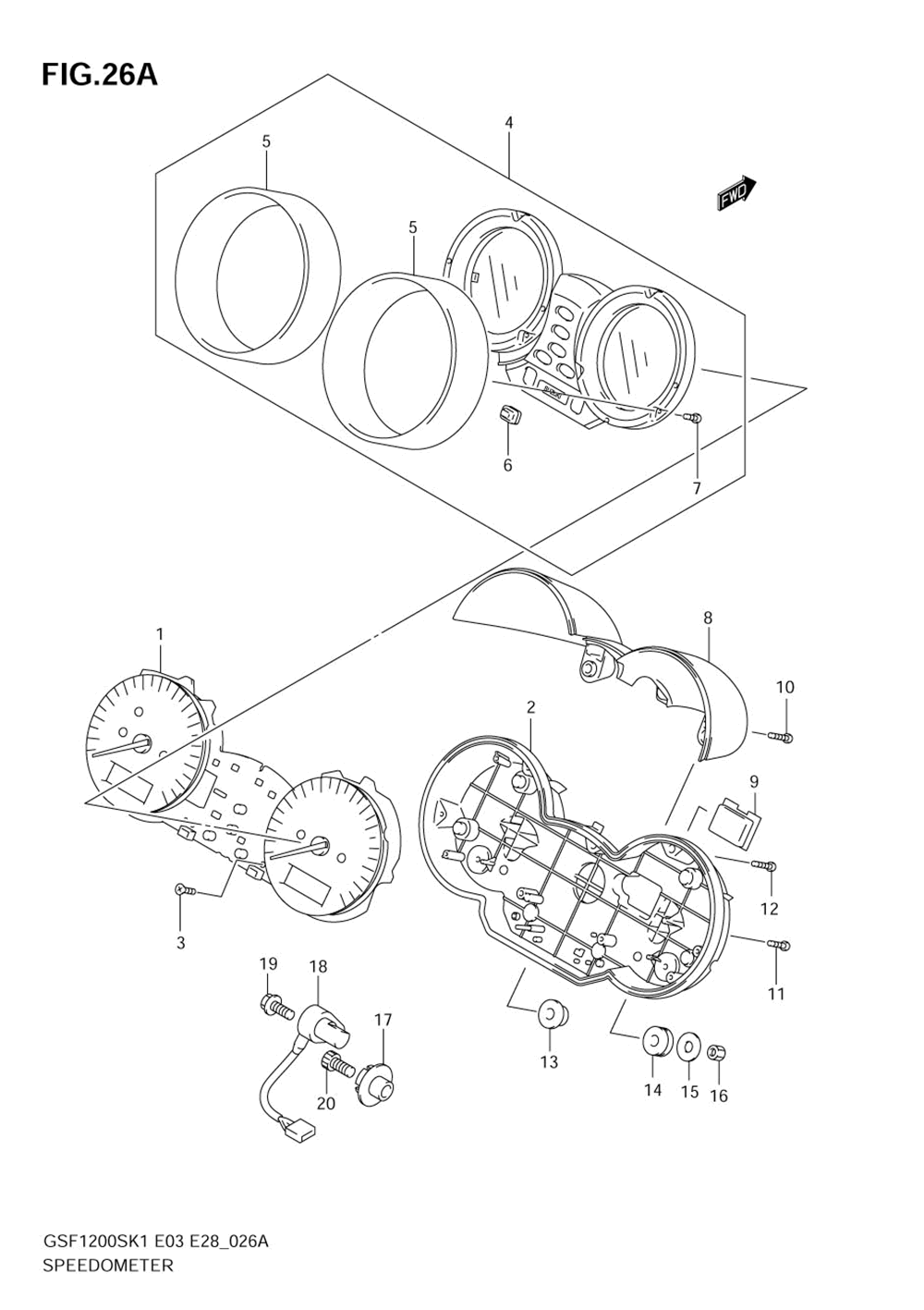 Speedometer (gsf1200sk2_sk3_sk4_sk5)