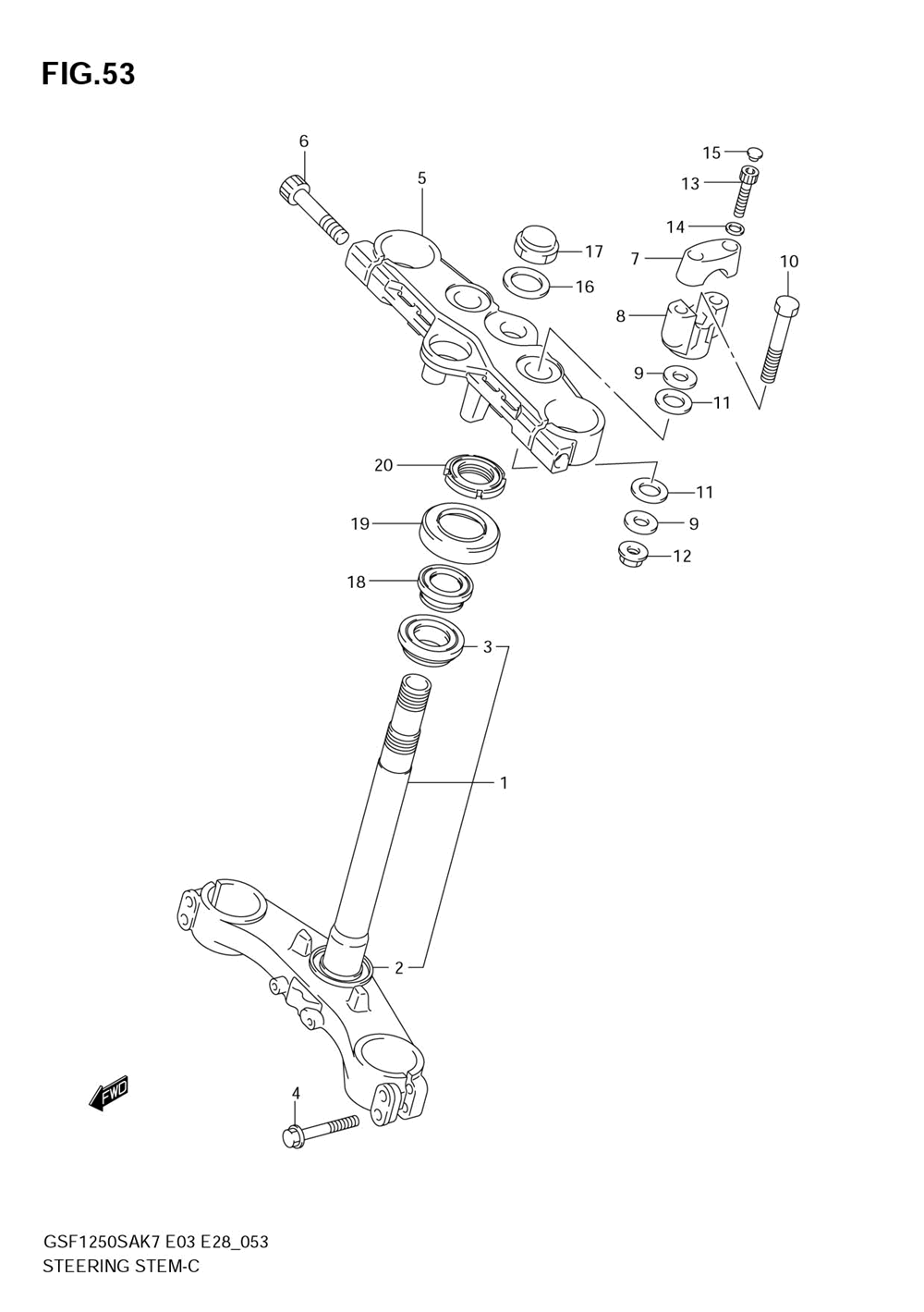 Steering stem