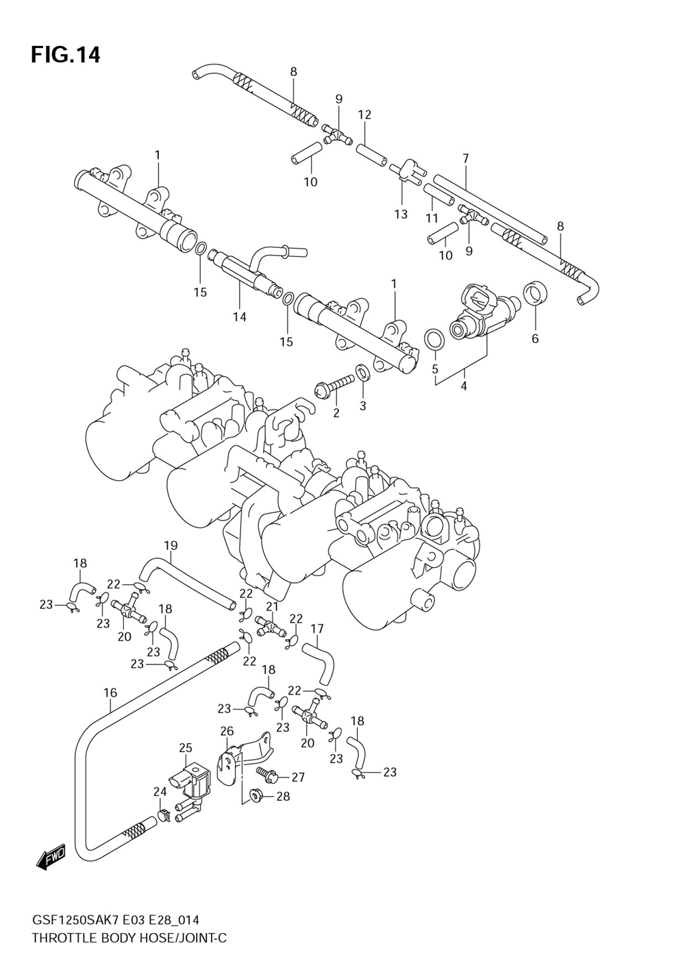 Throttle body hose_joint