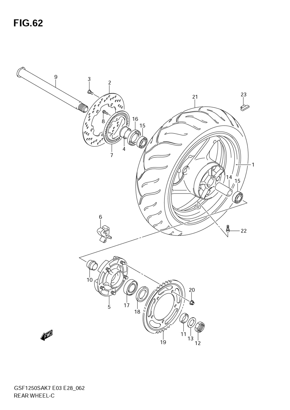 Rear wheel