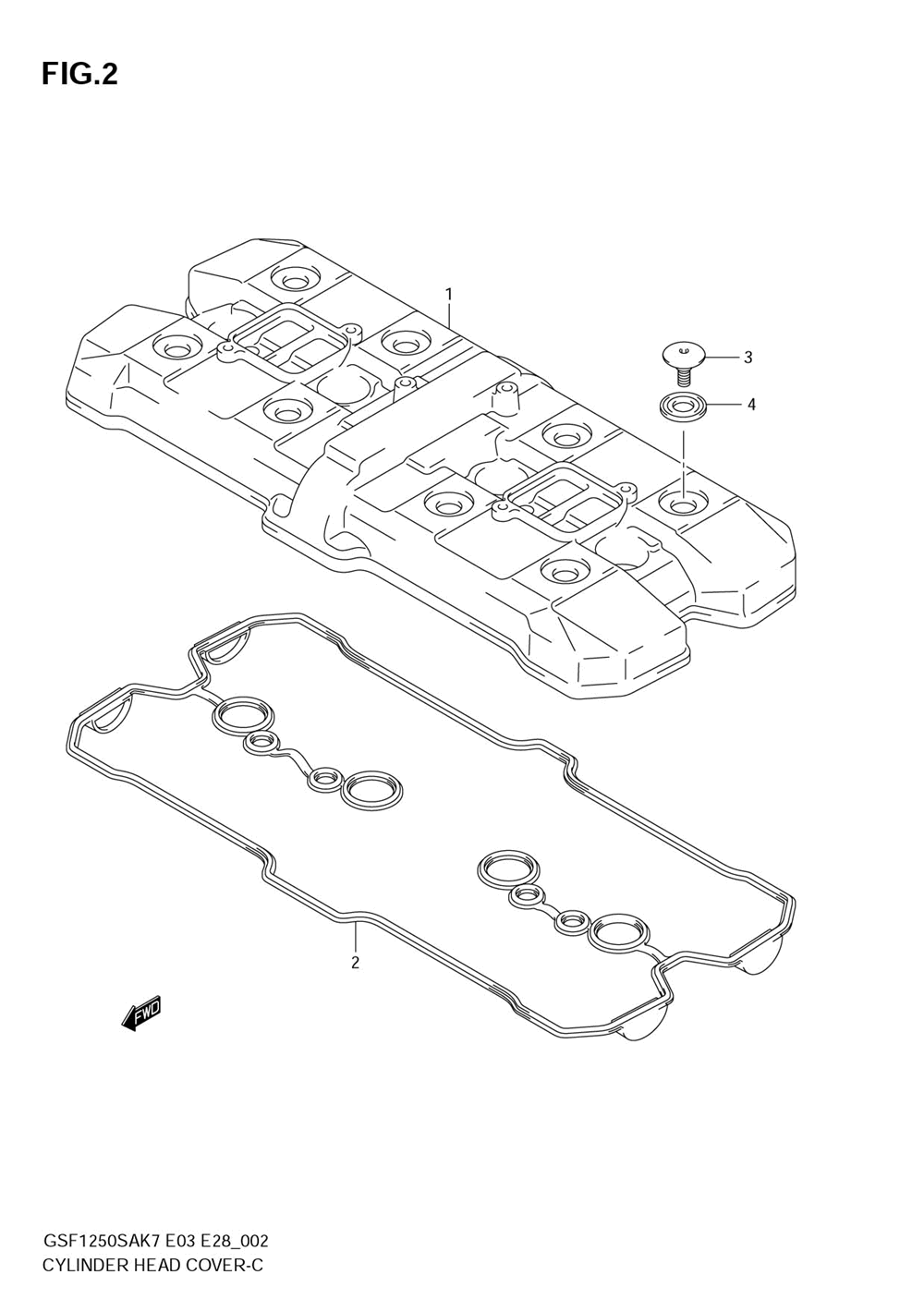 Cylinder head cover