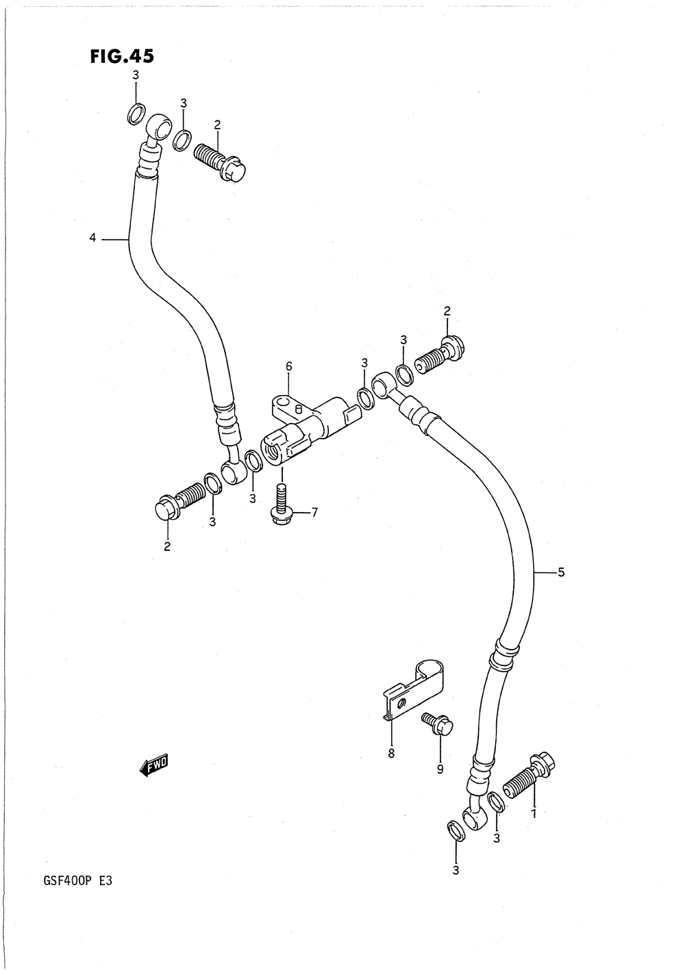 Front brake hose