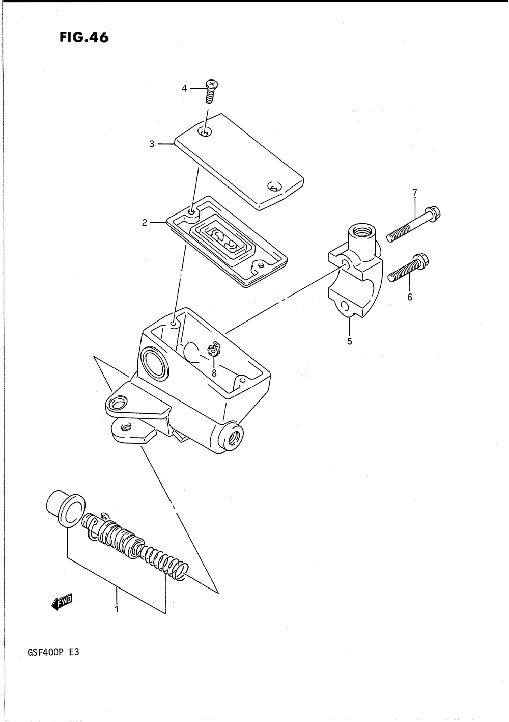 Front master cylinder (model m_n)