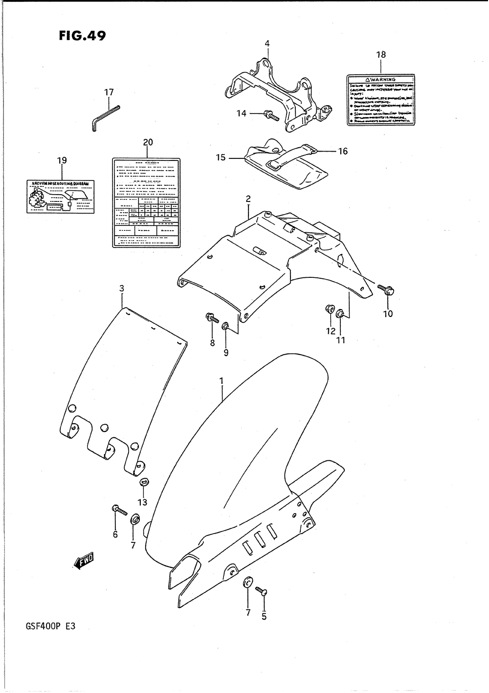 Rear fender