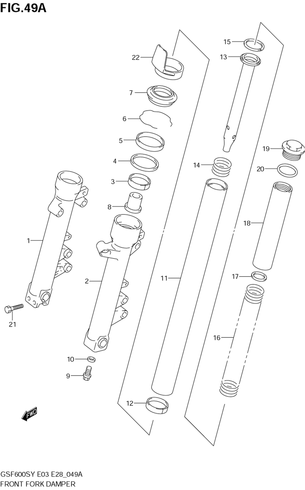 Front fork damper (model k3)