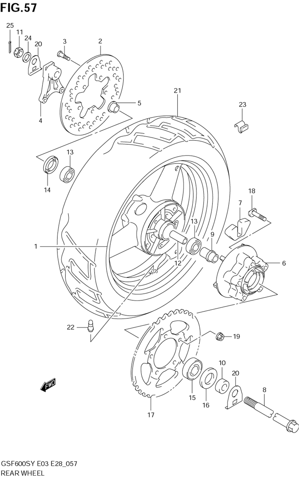 Rear wheel