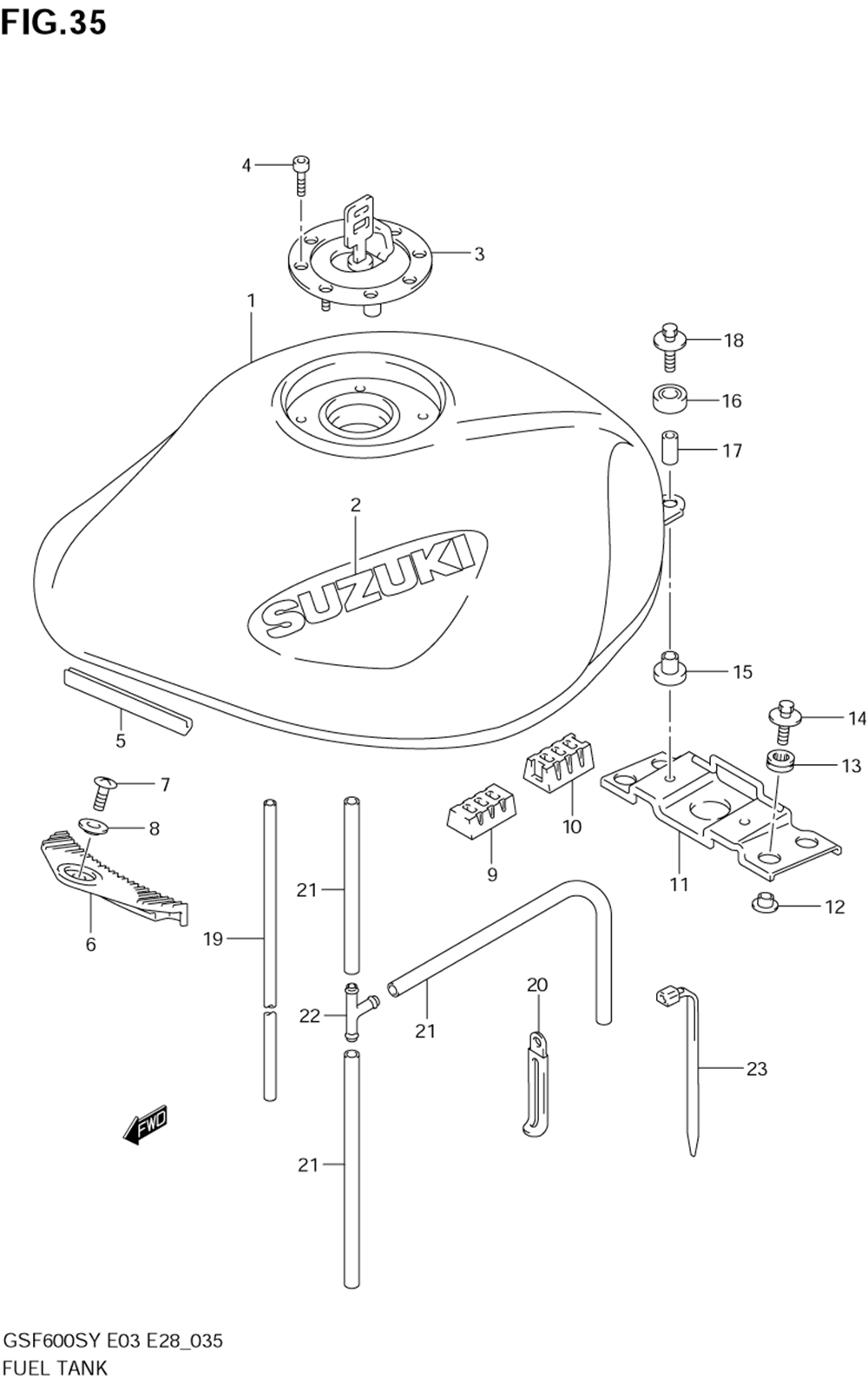 Fuel tank (model y)