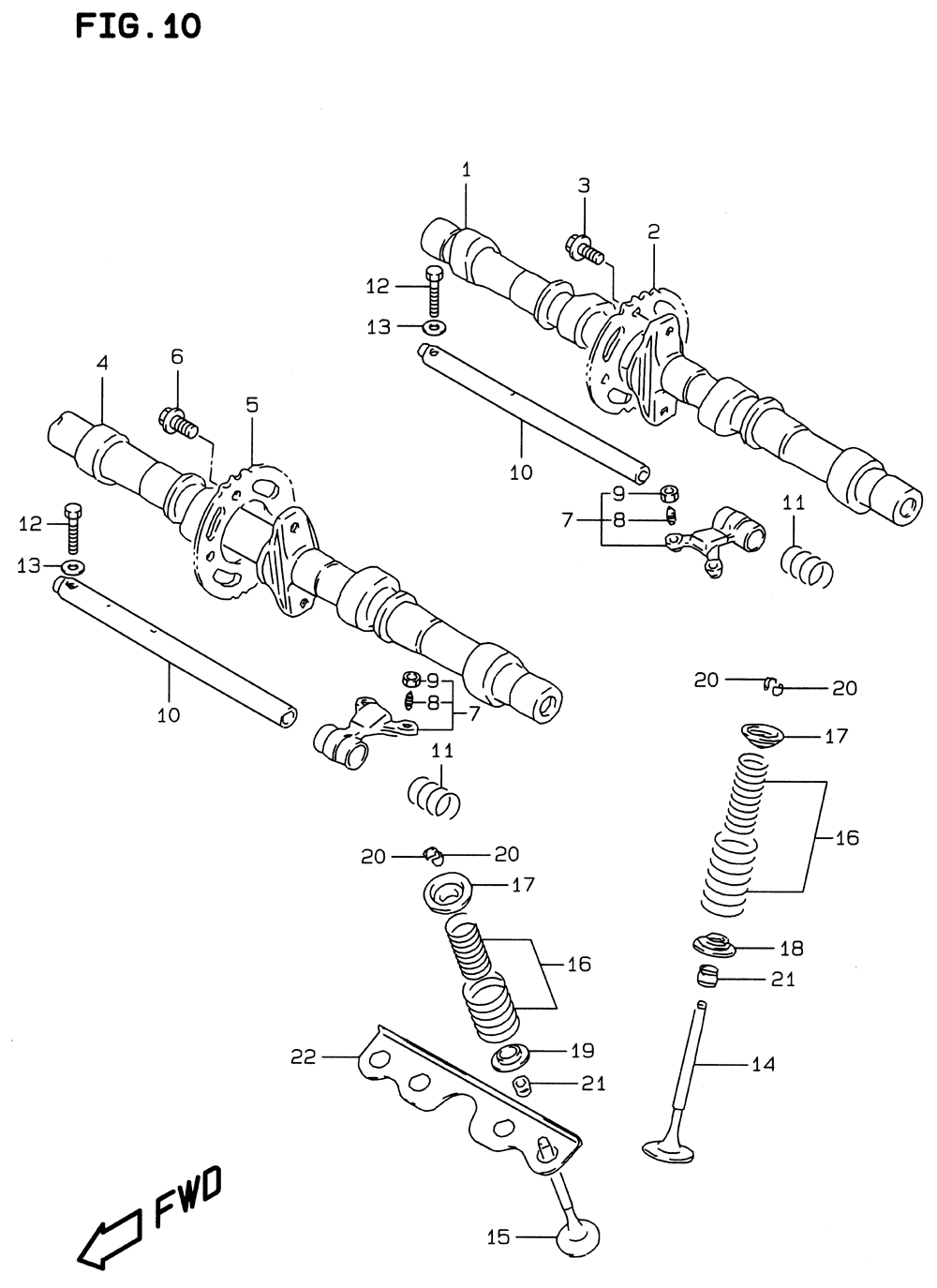 Cam shaft - valve