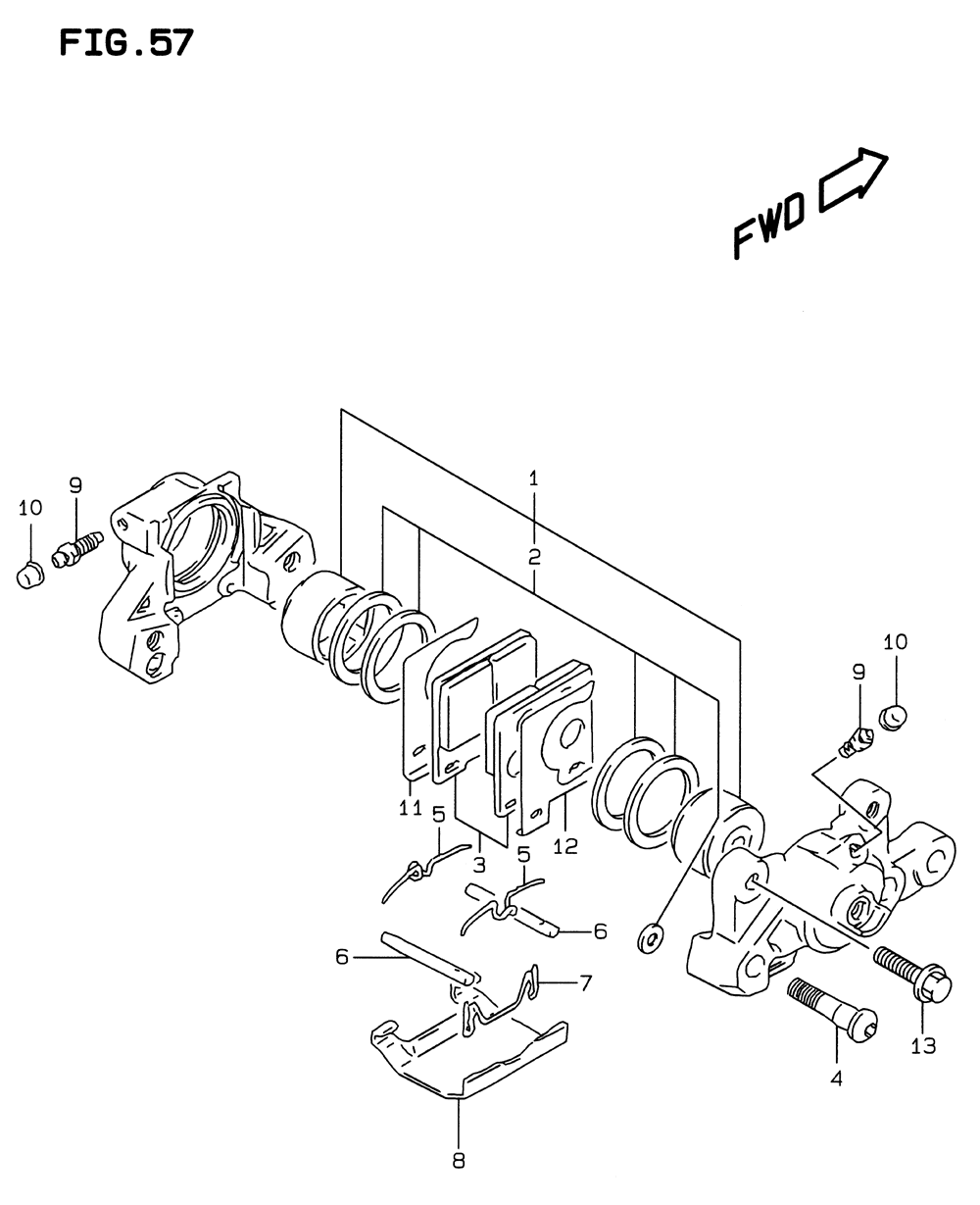 Rear caliper