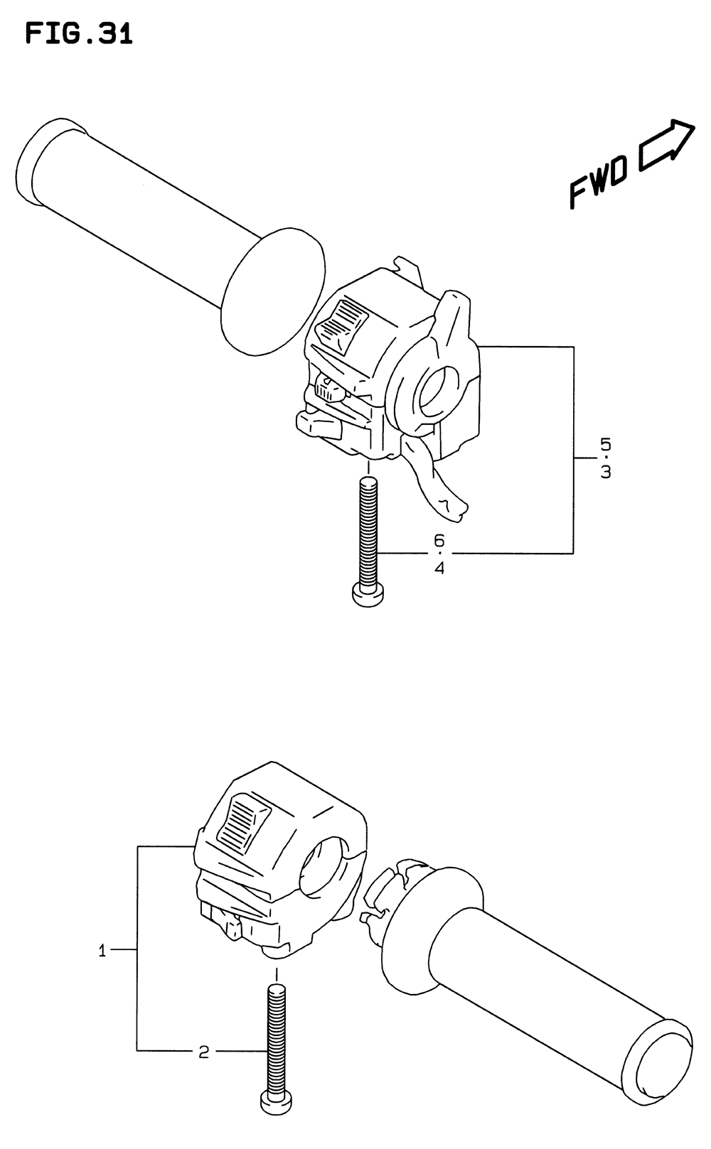 Handle switch (model t)