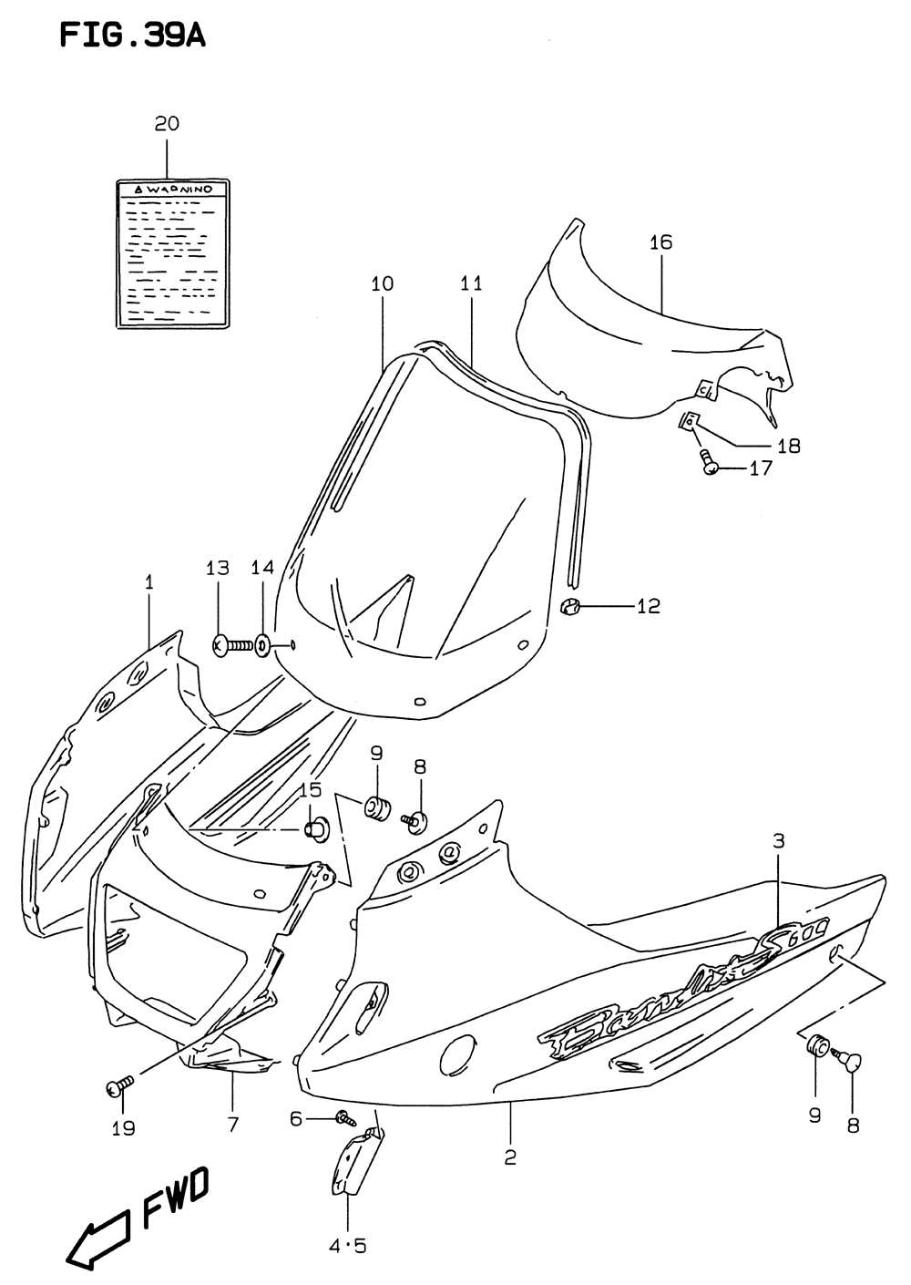 Cowling body (model w_x)