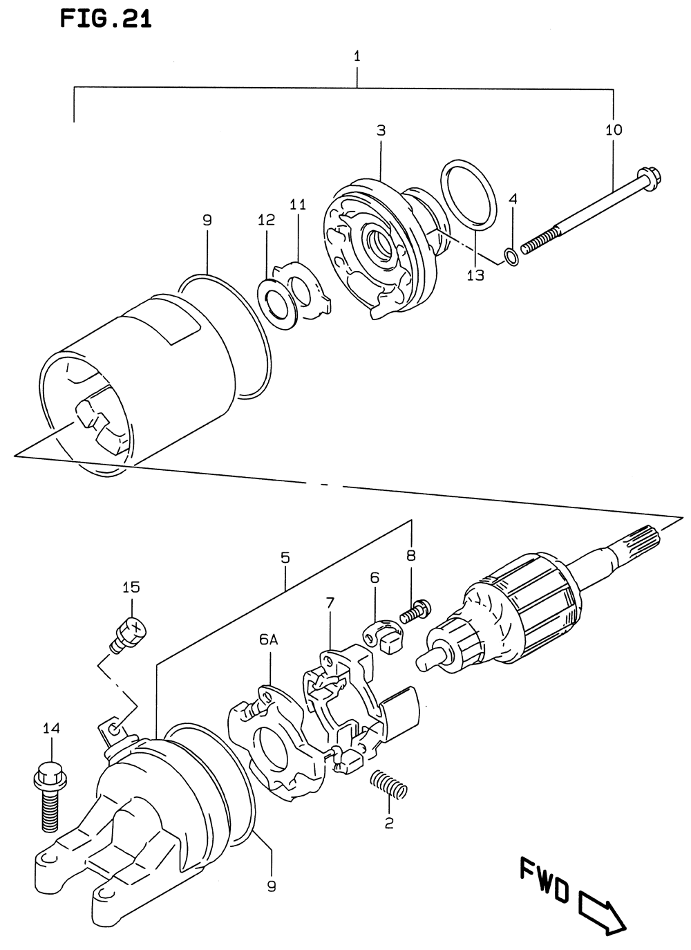 Starting motor