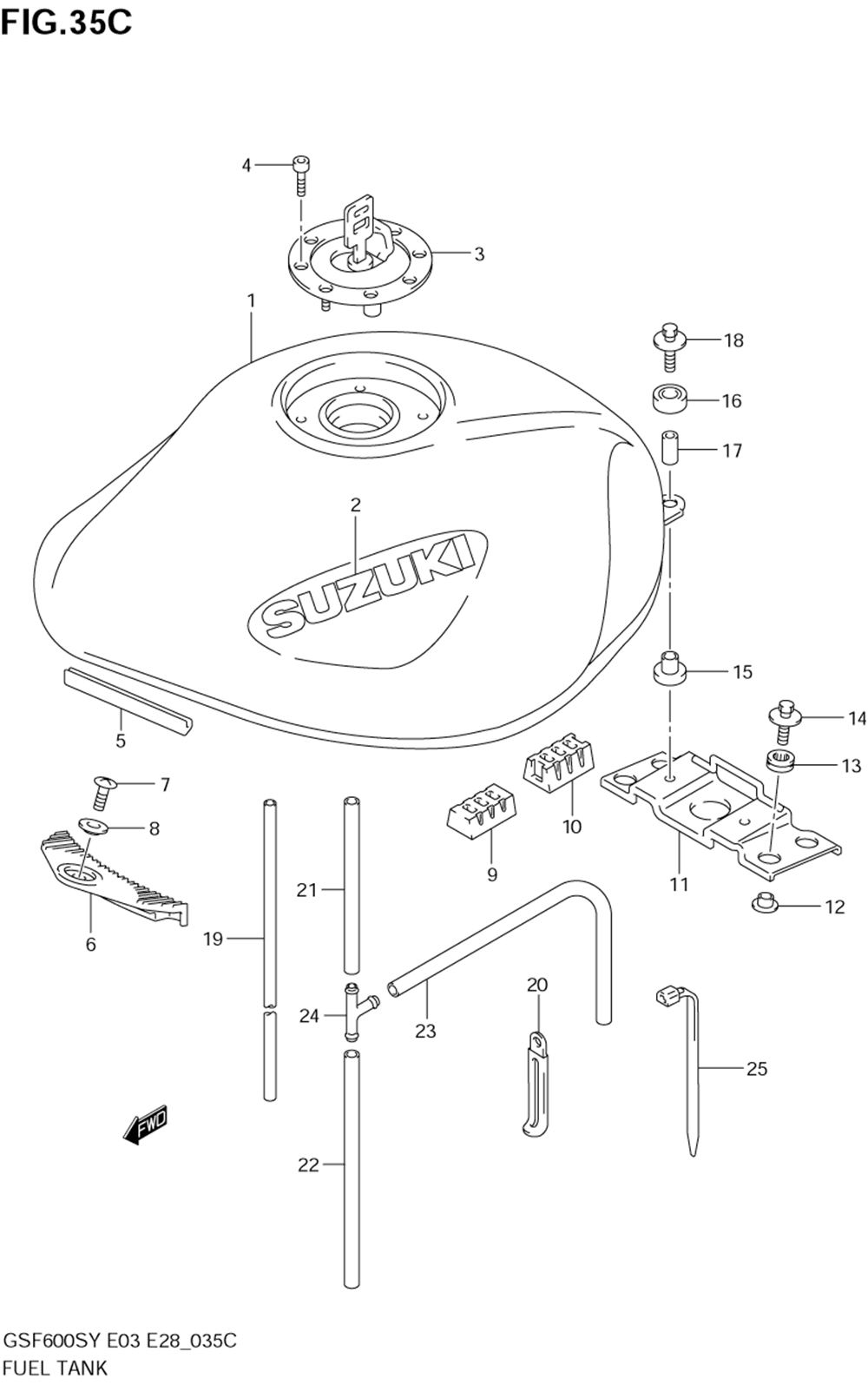 Fuel tank (model k3)