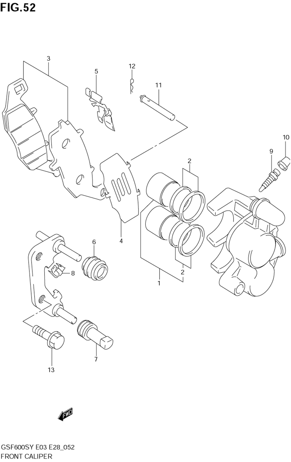 Front caliper