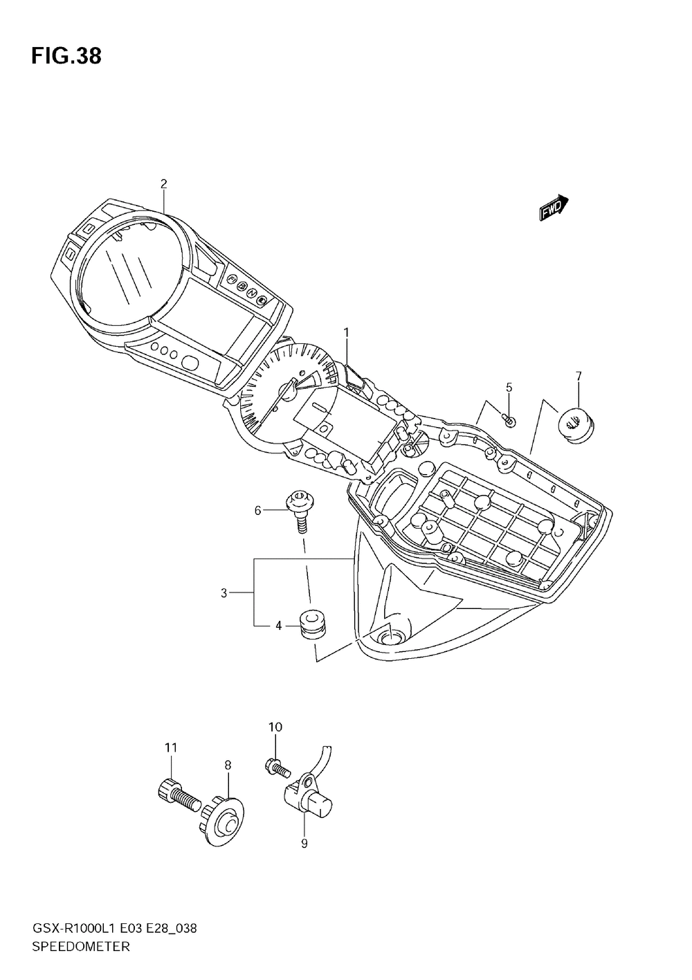 Speedometer (gsx-r1000l1 e33)