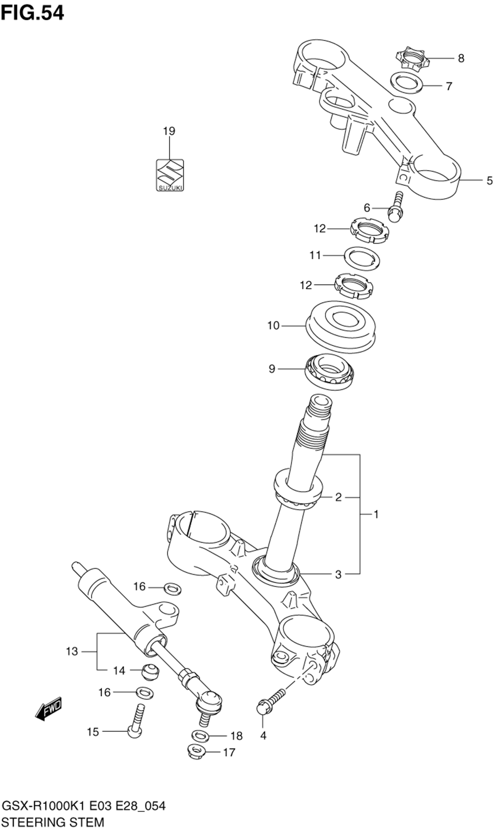 Steering stem