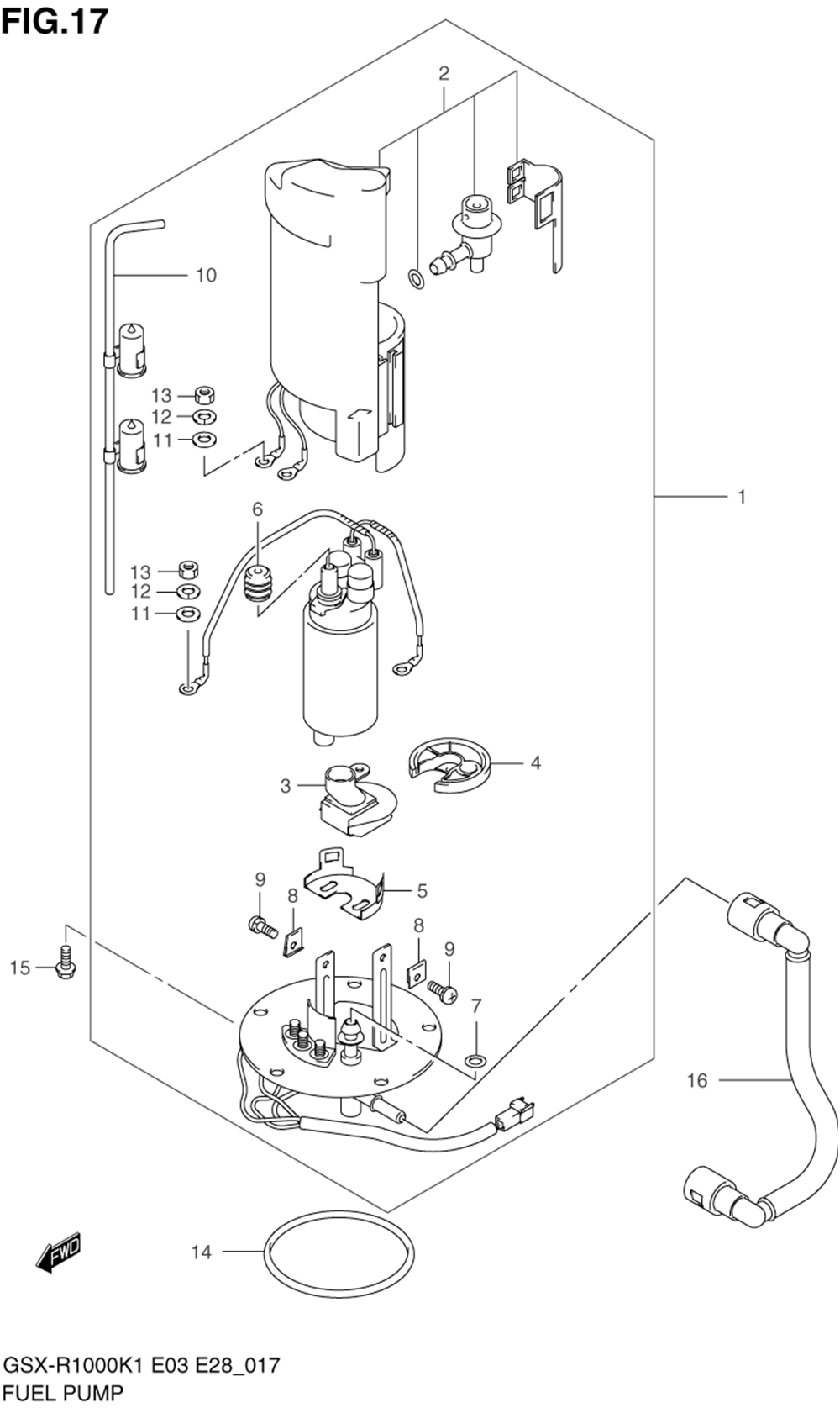 Fuel pump (model k1)