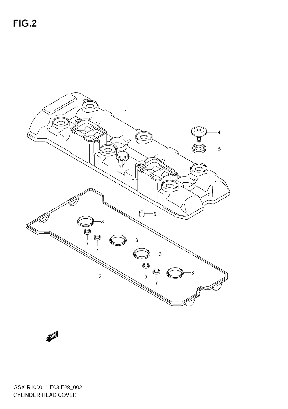 Cylinder head cover