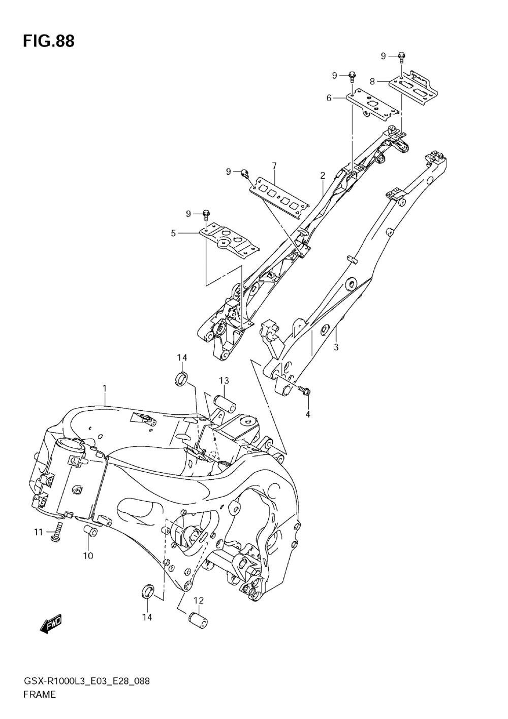 Frame (gsx-r1000l3 e33)