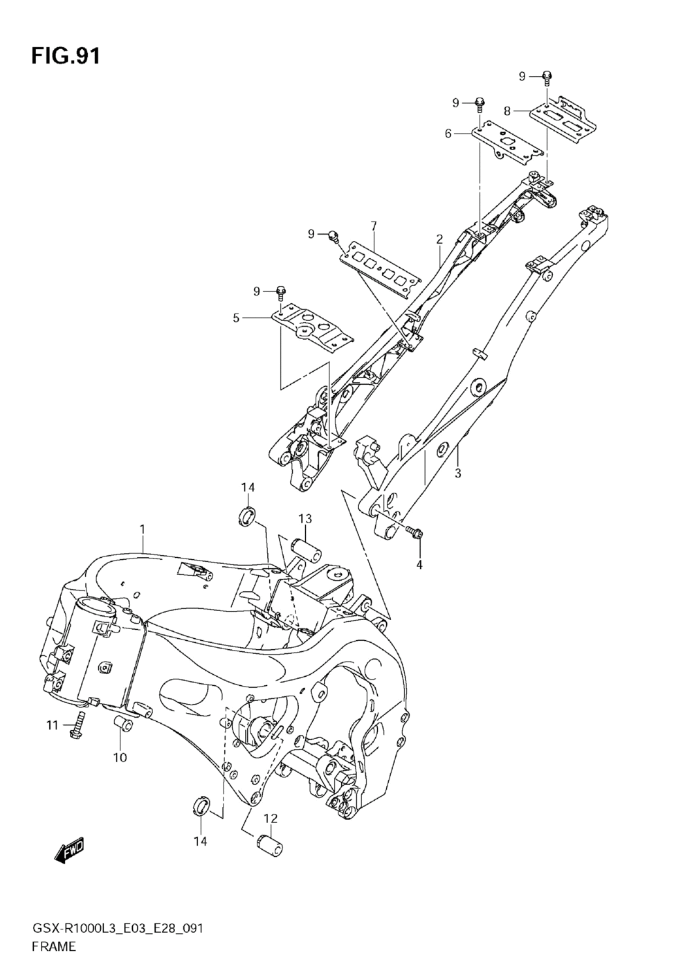 Frame (gsx-r1000zl3 e33)