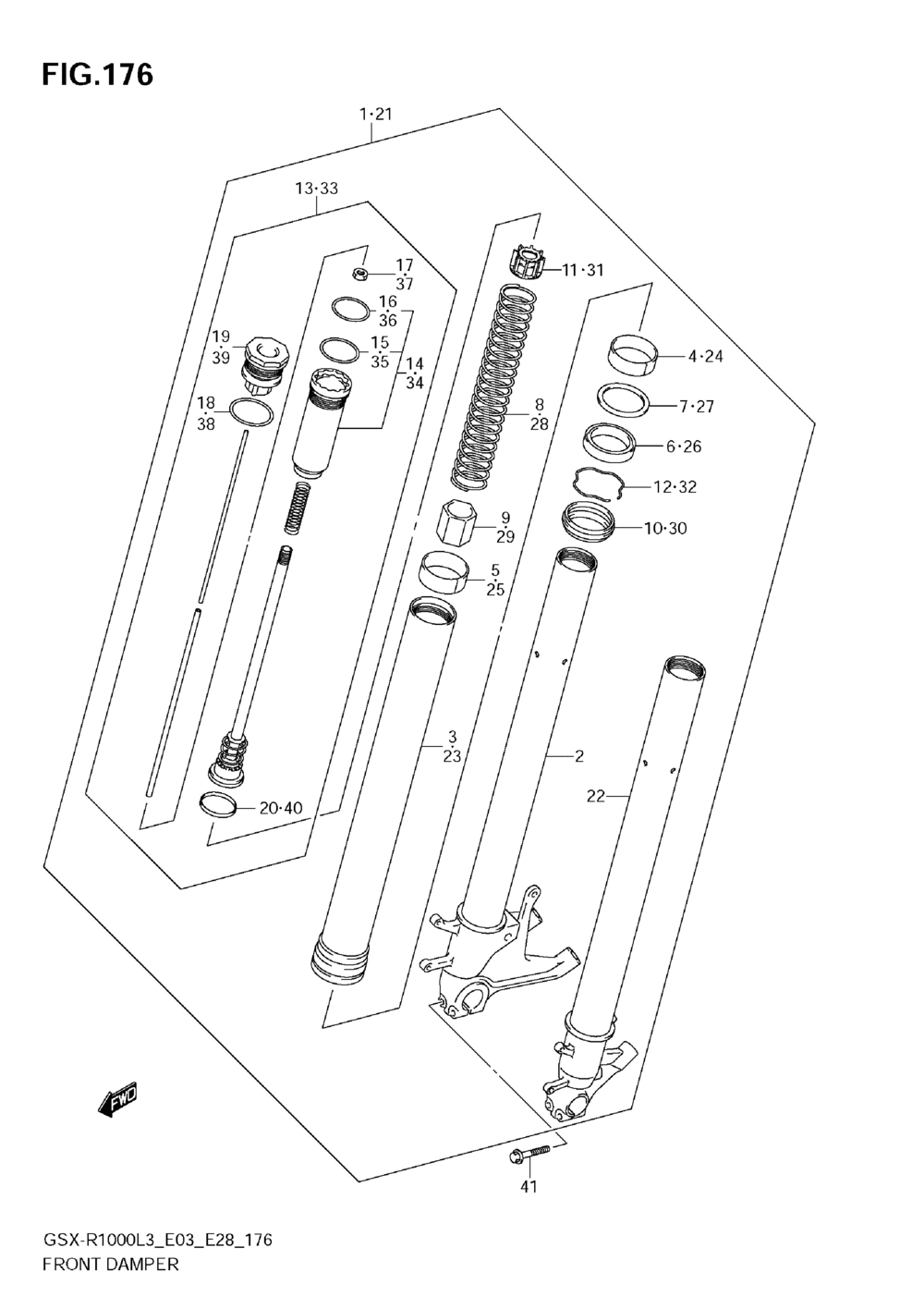 Front damper (gsx-r1000zl3 e33)