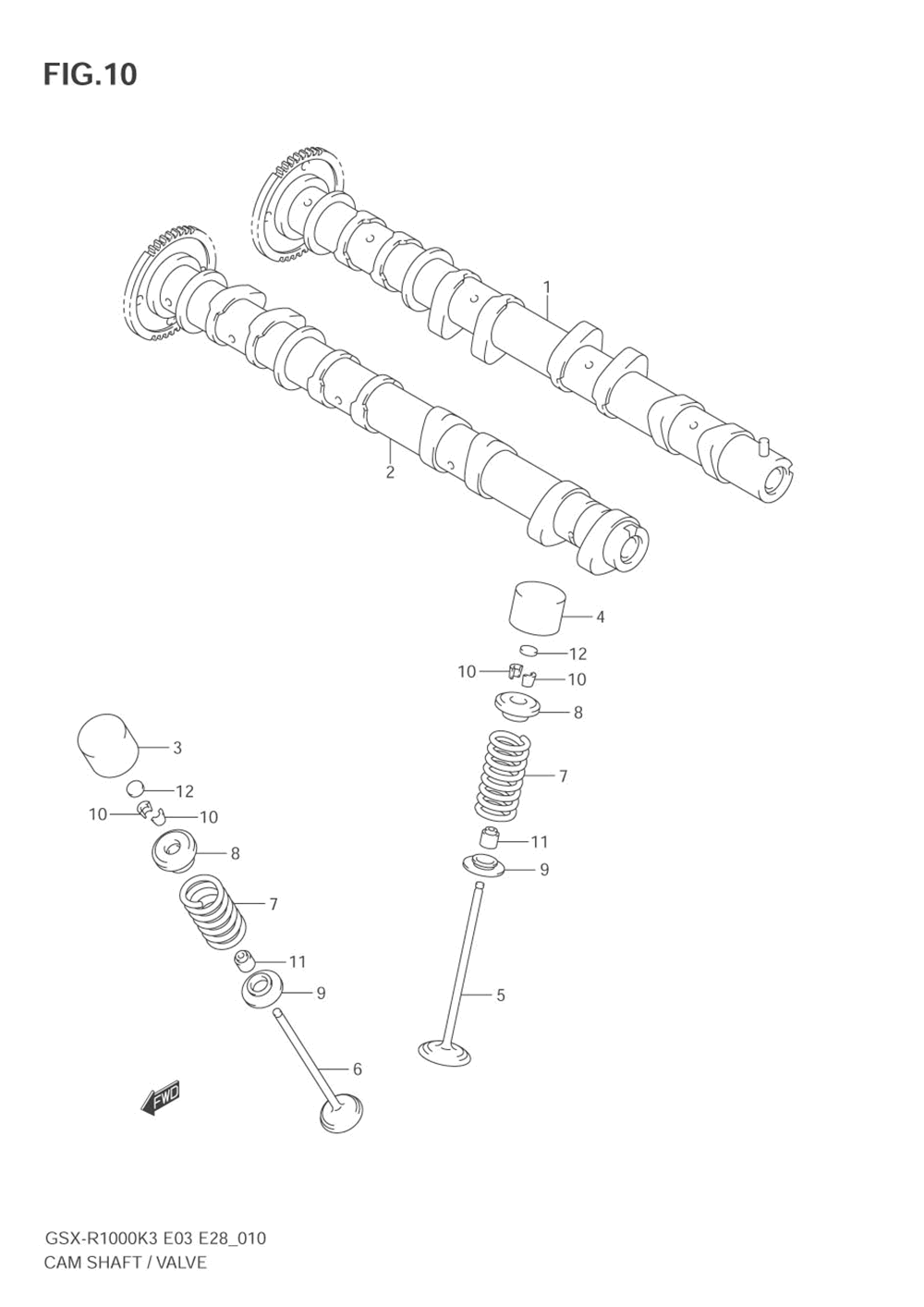 Cam shaft - valve